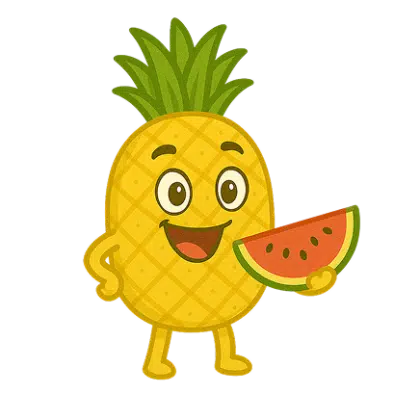 Activités pour les enfants 18 illu ananas pasteque